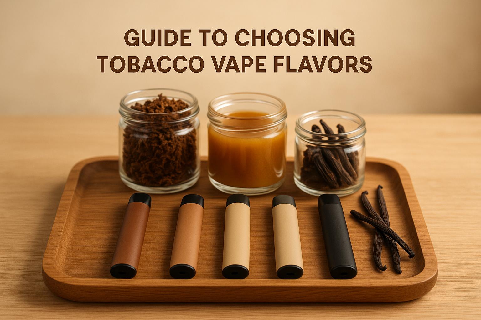 Vape tobacco flavor replication, classic tobacco hit vape, quitting smoking tobacco flavor - Guide to Choosing Tobacco Vape Flavors | Fresh Farms E-Liquid ...
