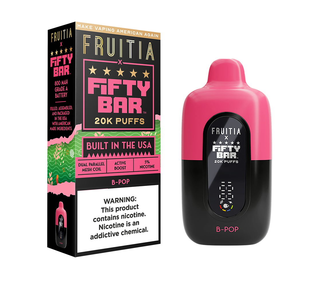 B-Pop | FRUITIA x Fifty Bar | Fresh Farms E-Liquid B-Pop | FRUITIA x Fifty Bar | Fresh Farms E-Liquid