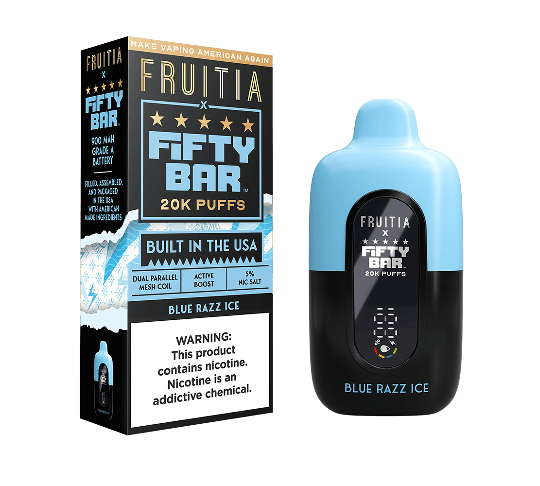 Blue Razz Ice | FRUITIA x Fifty Bar | Fresh Farms E-Liquid Blue Razz Ice | FRUITIA x Fifty Bar | Fresh Farms E-Liquid