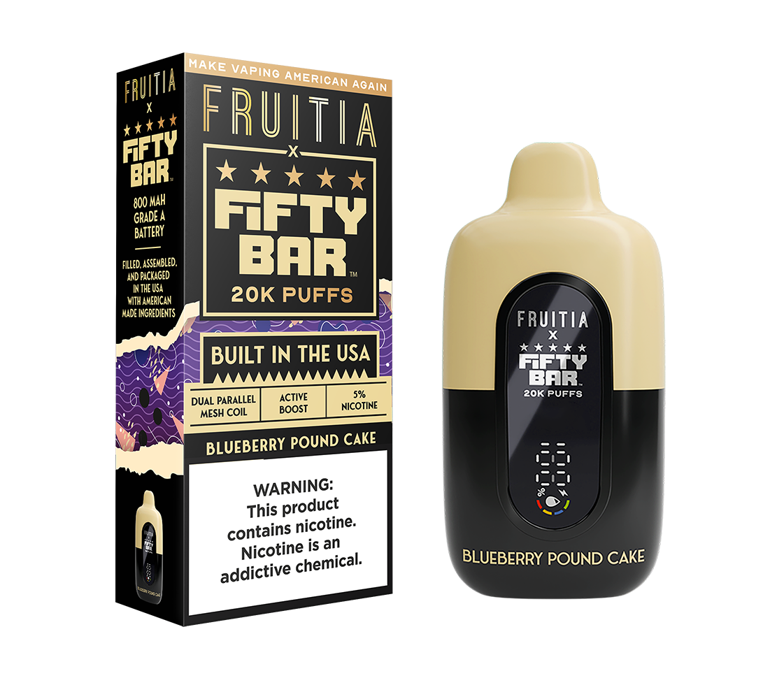 Blueberry Pound Cake | FRUITIA x Fifty Bar | Fresh Farms E-Liquid Blueberry Pound Cake | FRUITIA x Fifty Bar | Fresh Farms E-Liquid