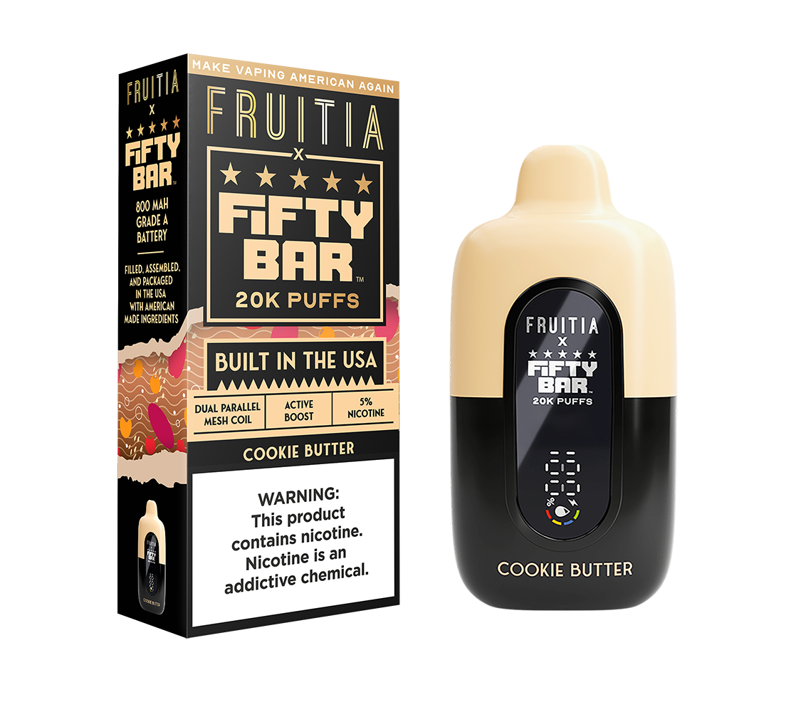 Cookie Butter | FRUITIA x Fifty Bar | Fresh Farms E-Liquid Cookie Butter | FRUITIA x Fifty Bar | Fresh Farms E-Liquid