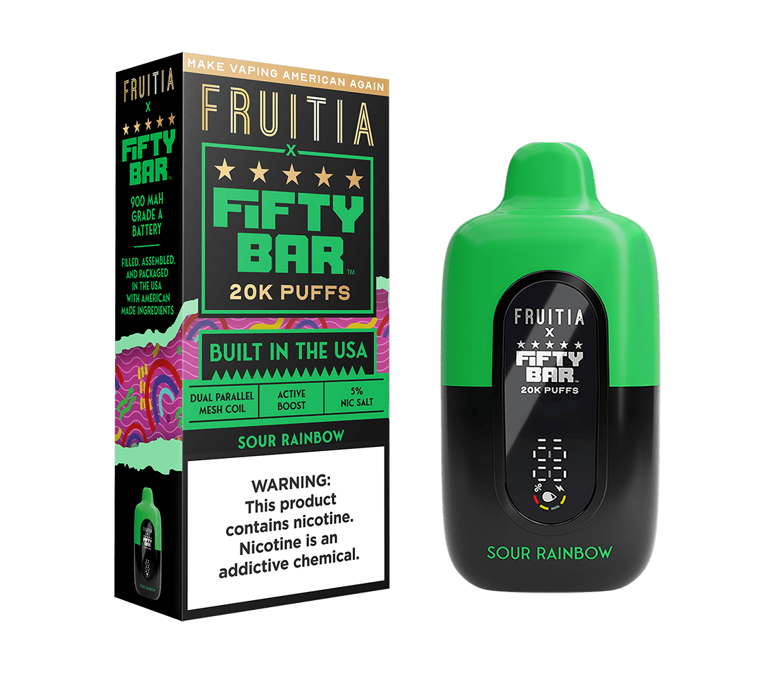 Sour Rainbow | FRUITIA x Fifty Bar | Fresh Farms E-Liquid Sour Rainbow | FRUITIA x Fifty Bar | Fresh Farms E-Liquid