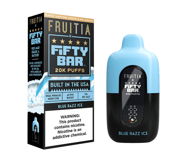Blue Razz Ice | FRUITIA x Fifty Bar | Fresh Farms E-Liquid Blue Razz Ice | FRUITIA x Fifty Bar | Fresh Farms E-Liquid