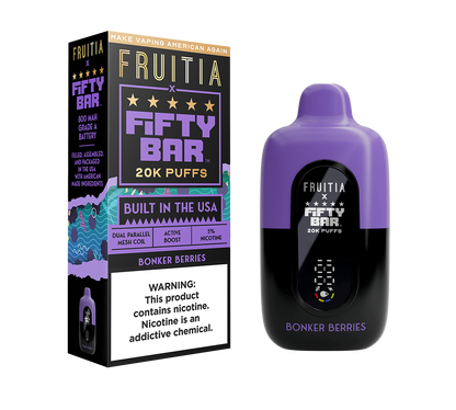 Bonker Berries | FRUITIA x Fifty Bar | Fresh Farms E-Liquid Bonker Berries | FRUITIA x Fifty Bar | Fresh Farms E-Liquid